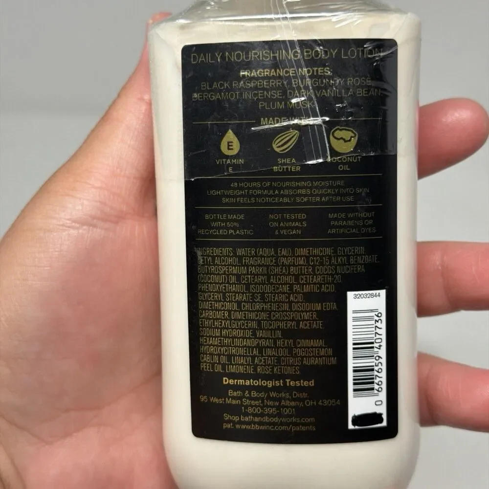 Bath & Body Works Dark Kiss Daily Nourishing Body Lotion 8 Oz Lot of 2 Sealed